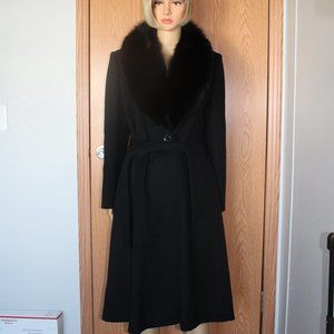 #459 Wool/fox fur coat